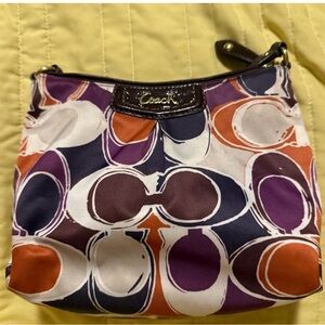 Coach Signature C Pattern Shoulder Bag Multi Colored